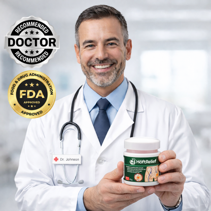 HöftRelief™ Smärtlindrande Höftkräm | Lindrar höftsmärta med upp till 72% inom 30 minuter aktivt