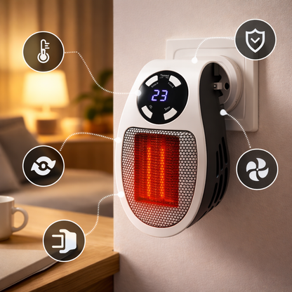 NordHeat™ Plug-in Heater | Värmer varje rum i hemmet upp till 32 °C inom 5 minuter