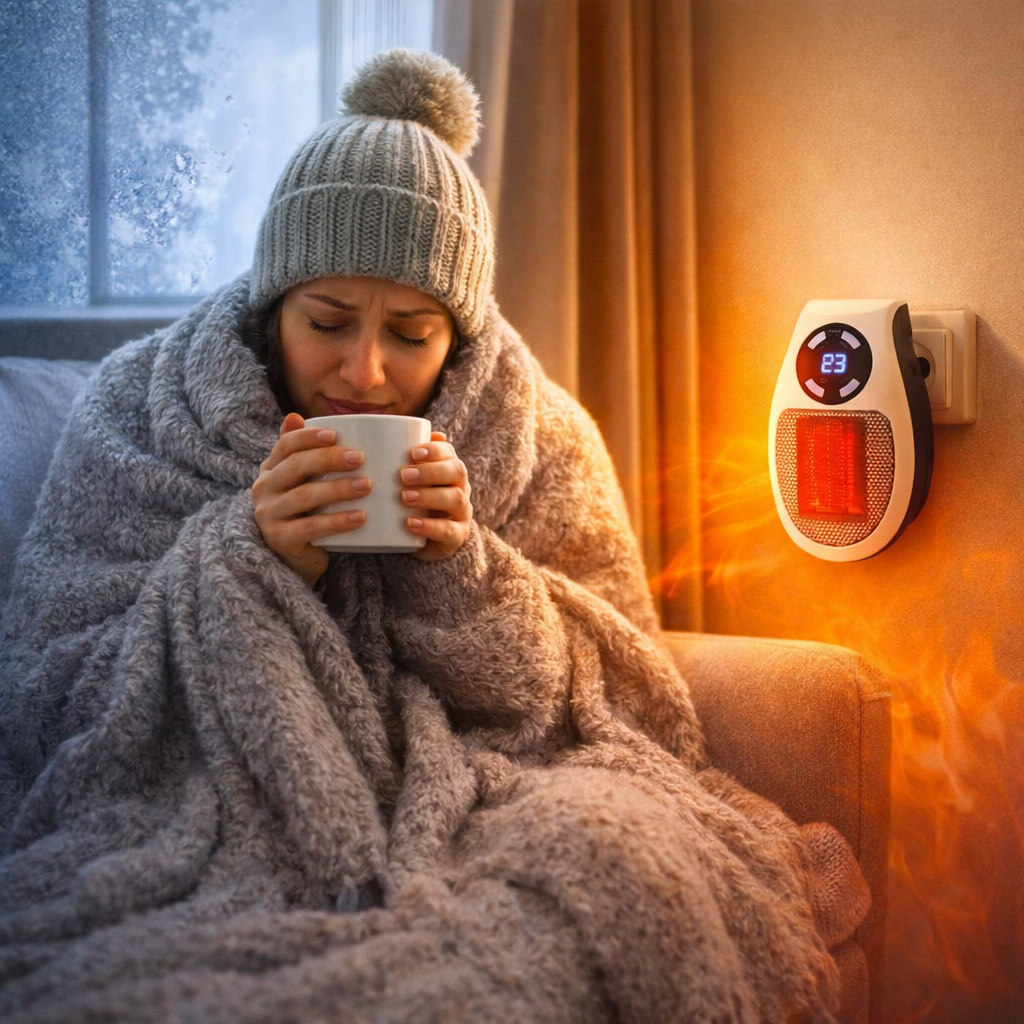 NordHeat™ Plug-in Heater | Värmer varje rum i hemmet upp till 32 °C inom 5 minuter