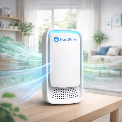 NordPure™ Plug-in Air Filter | Minskar kvalsterallergener med 99% inom 24 timmar
