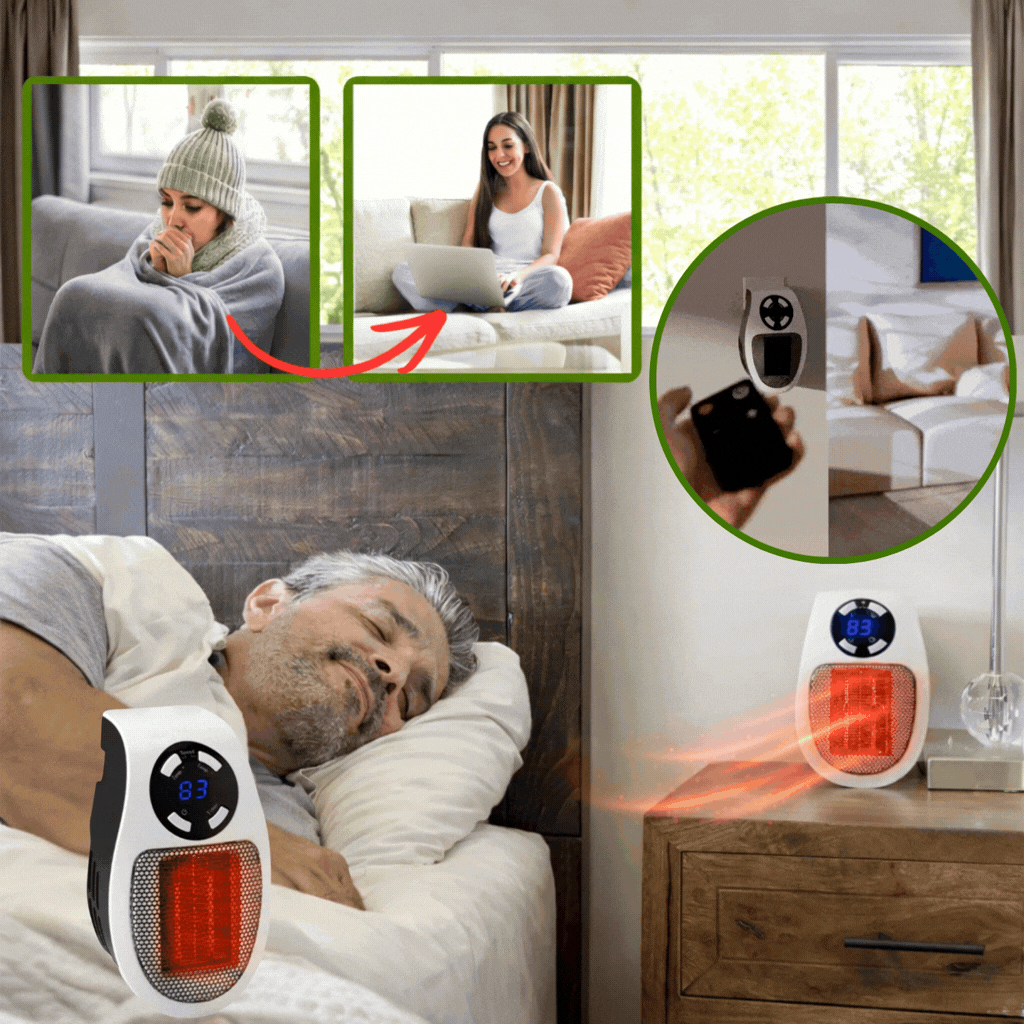 NordHeat™ Plug-in Heater | Värmer varje rum i hemmet upp till 32 °C inom 5 minuter